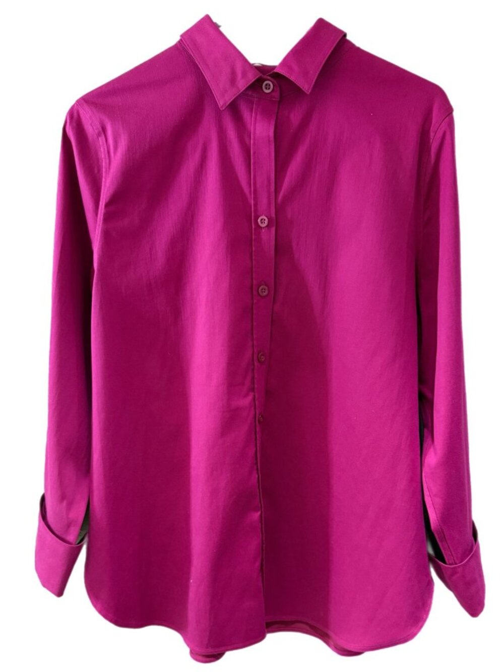 Chico’s Women’s Size 1 ( M - 8 ) No-Iron Chic Stretch 3/4 Sleeve Button Up Top - Picture 2 of 6